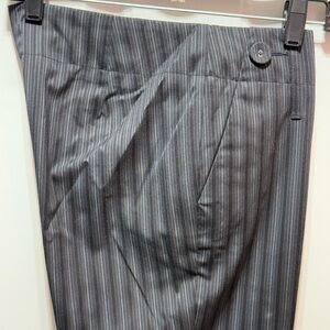 Arden B. black pinstriped low rise boot cut dress pants. NWOT. Size 4